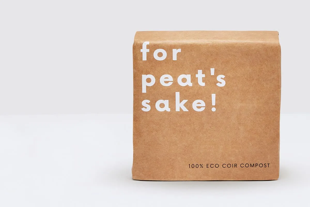 For Peat’s Sake 100% eco coir compost, a peat-free alternative